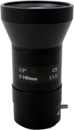 5-100 mm Manual Aperture Varifocal CCTV CS Mount Lens